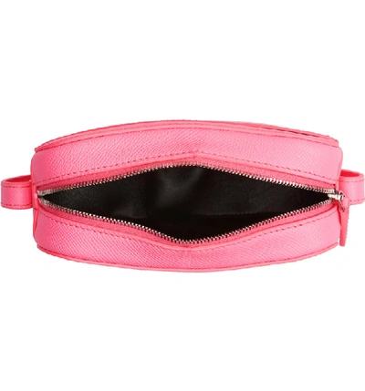 Shop Balenciaga Extra Small Ville Leather Camera Bag - Pink In Acid Pink/ Black