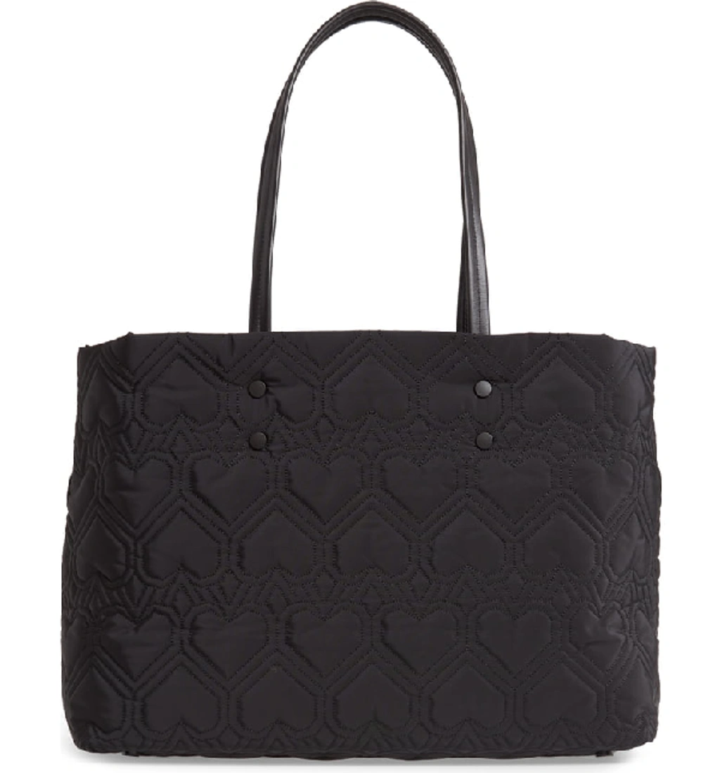 Kate Spade Large Jayne Quilted Nylon Tote Black ModeSens