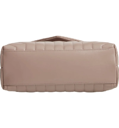 Shop Saint Laurent Medium Loulou Calfskin Leather Shoulder Bag - Beige In Taupe Sable