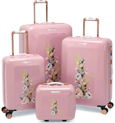 Shop Ted Baker Elegant Print Vanity Case In Pink