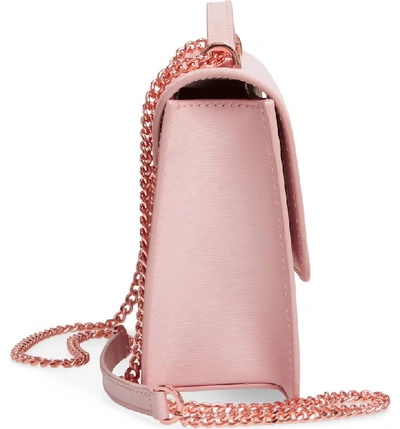 Shop Ted Baker Asterri Flourish Leather Crossbody Bag - Pink In Dusky Pink
