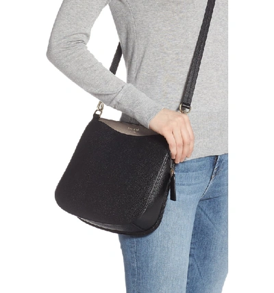 Shop Kate Spade Margaux Large Crossbody Bag In Black/ Warm Taupe