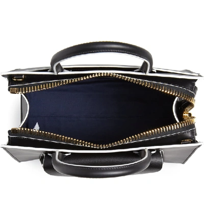 Shop Marni Large Law Leather Top Handle Satchel In Black/ Black