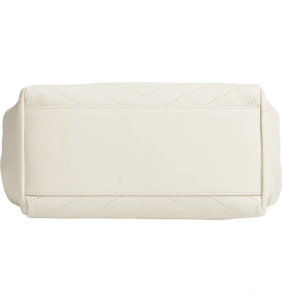 Shop Saint Laurent Nolita Large Leather Shoulder Bag - Ivory In Cremasoft