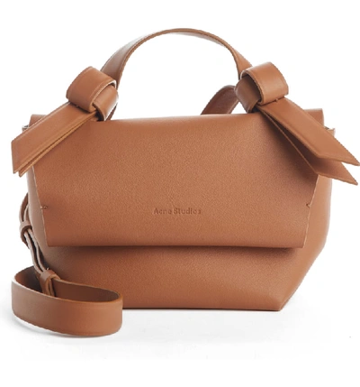 Acne Studios Musubi Milli Tan Leather Cross body Bag In Brown ModeSens