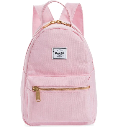 Shop Herschel Supply Co Mini Nova Backpack In Pink Lady Crosshatch