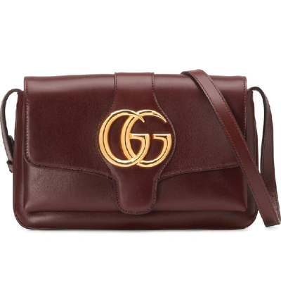 Shop Gucci Small Convertible Shoulder Bag In Vintage Bordeaux