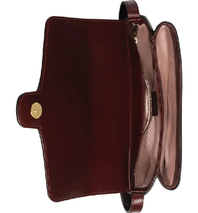Shop Gucci Small Convertible Shoulder Bag In Vintage Bordeaux