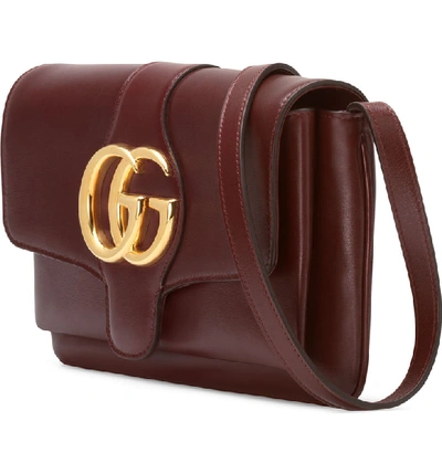 Shop Gucci Small Convertible Shoulder Bag In Vintage Bordeaux