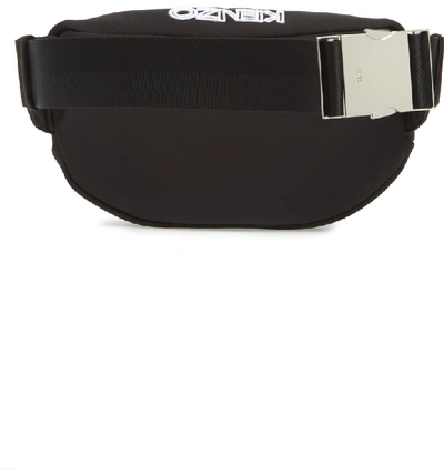 Shop Kenzo Icon Embroidered Belt Bag - Black In 99 Black