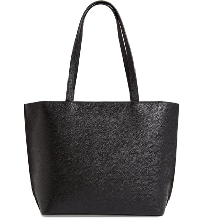 Shop Ted Baker Diiana Soft Knot Detail Leather Shopper In Black