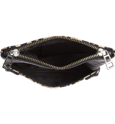 Shop Zadig & Voltaire Nano Rock Snake Embossed Leather Clutch In Multi