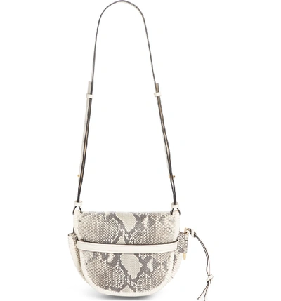 Shop Loewe Gate Small Genuine Python Crossbody Bag In Soft White