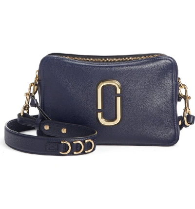 Shop Marc Jacobs The Softshot 27 Crossbody Bag In Navy