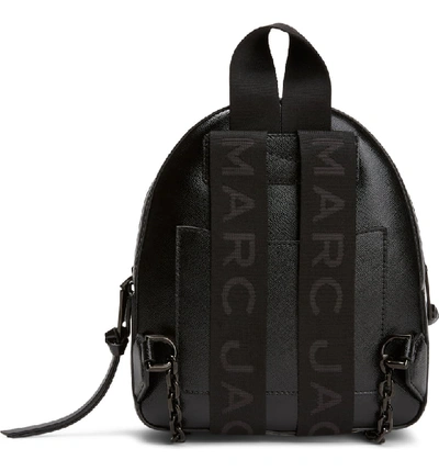 Shop Marc Jacobs Pack Shot Leather Backpack In Black