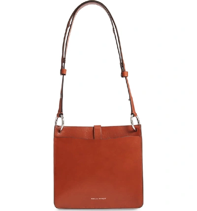 Shop Rebecca Minkoff Small Megan Leather Feed Bag In Acorn