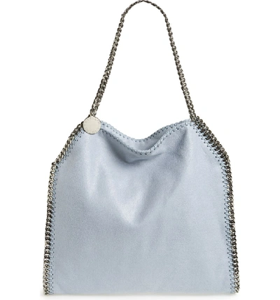 Shop Stella Mccartney 'small Falabella - Shaggy Deer' Faux Leather Tote - Blue In Duckblue