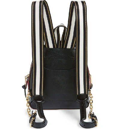 Shop Marc Jacobs Pack Shot Leather Backpack - Black In Black/ Red