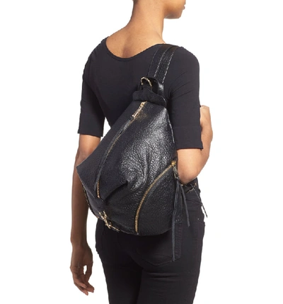 Shop Rebecca Minkoff Julian Backpack In Black/ Light Gold Hrdwr