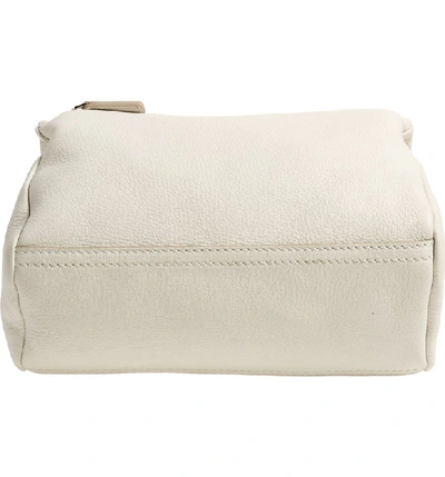 Shop Givenchy 'mini Pandora' Sugar Leather Shoulder Bag In White