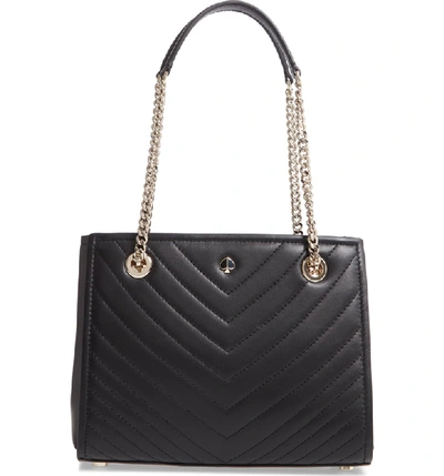 Shop Kate Spade Small Amelia Leather Tote In Black