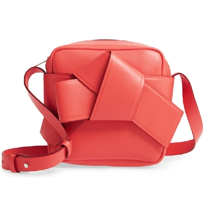 Shop Acne Studios Musubi Camera Bag - Coral In Coral Red/ Burgundy