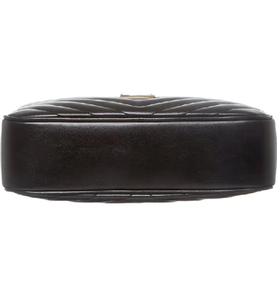 Shop Saint Laurent Medium Lou Calfskin Leather Camera Bag In Nero