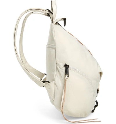 Shop Rebecca Minkoff Julian Nylon Backpack - Ivory In Bone