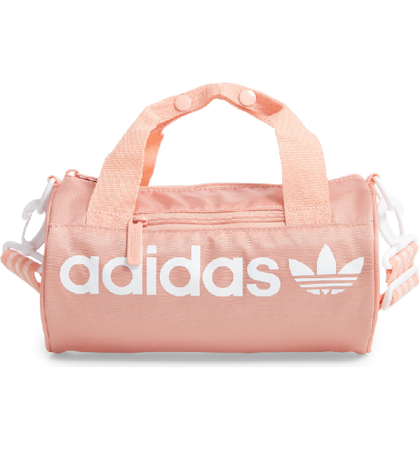 large pink adidas duffle bag