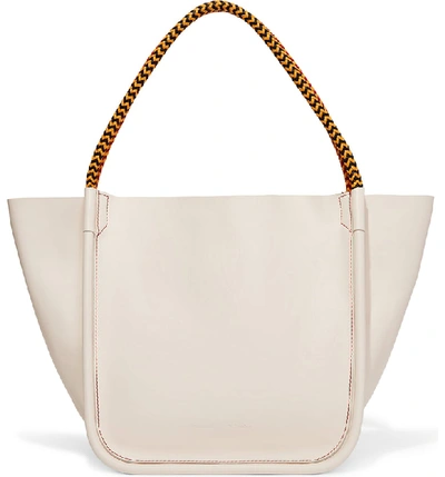 Shop Proenza Schouler Large Calfskin Leather Tote - Ivory In Clay