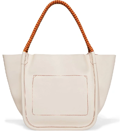 Shop Proenza Schouler Large Calfskin Leather Tote - Ivory In Clay