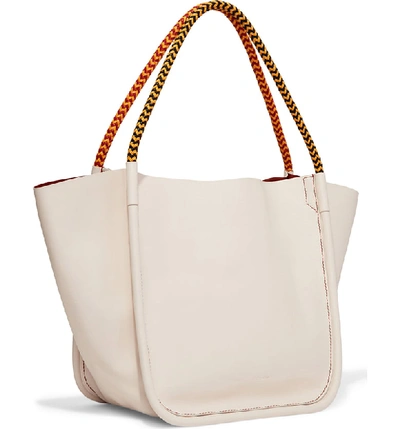 Shop Proenza Schouler Large Calfskin Leather Tote - Ivory In Clay