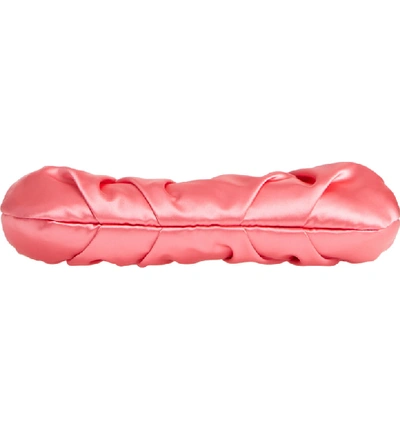 Shop Nina Concord Pleated Satin Frame Clutch - Pink In Strawberry Punch
