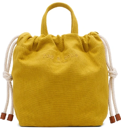 Shop Rag & Bone Camden Net Shopper Bag - Yellow In Mustard