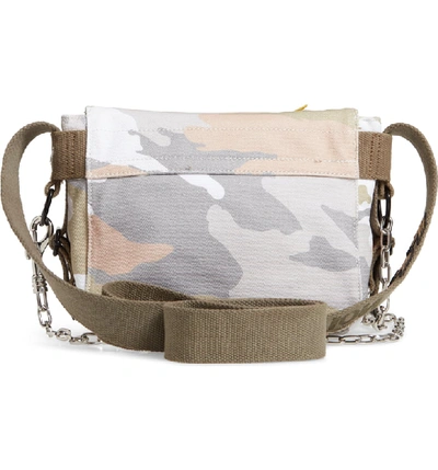 Shop Zadig & Voltaire Ready Made Camo Canvas Messenger Bag In Camouflage