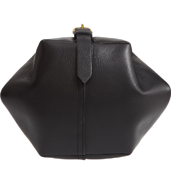 Madewell The Leather Sling Bag In Black/ True Black ModeSens