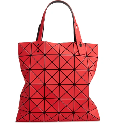 Shop Bao Bao Issey Miyake Lucent Frost Tote - Red
