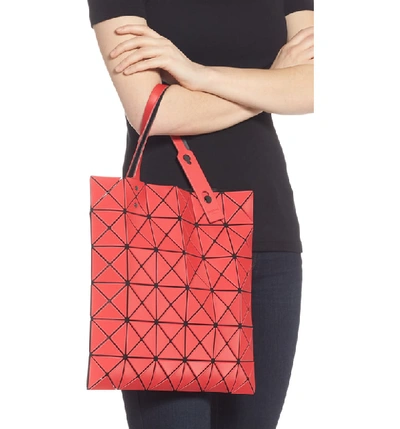 Shop Bao Bao Issey Miyake Lucent Frost Tote - Red