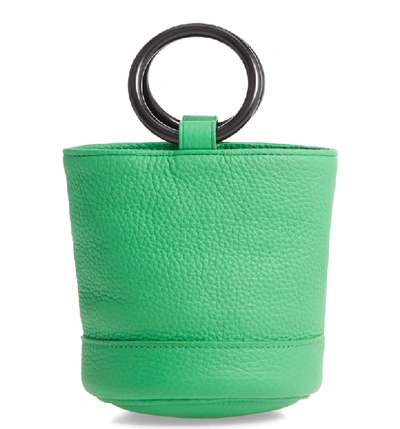 Shop Simon Miller Bonsai 15 Calfskin Leather Bucket Bag - Green In Neon Green