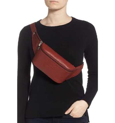 Shop Longchamp Le Foulonne Leather Belt Bag - Brown In Chestnut