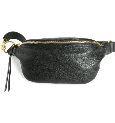 Shop Rebecca Minkoff Bree Leather Belt Bag In Black