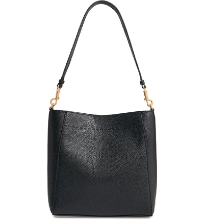 Shop Tory Burch Mcgraw Leather Hobo - Black