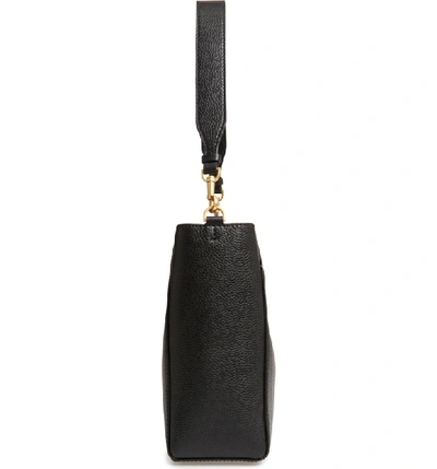 Shop Tory Burch Mcgraw Leather Hobo - Black