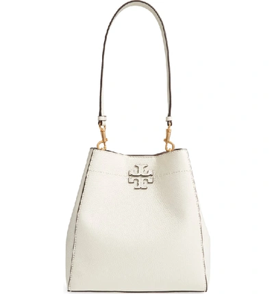 Tory Burch Mcgraw Leather Hobo - Ivory In New Ivory | ModeSens