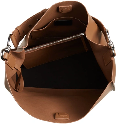 Shop Allsaints Captain Leather Tote - Brown In Milk Chocolate