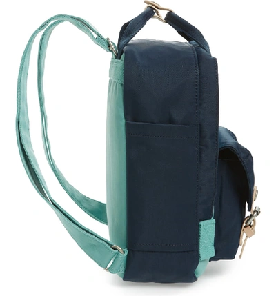Shop Doughnut Mini Macaroon Colorblock Water Resistant Backpack - Blue In Sky Blue/ Navy