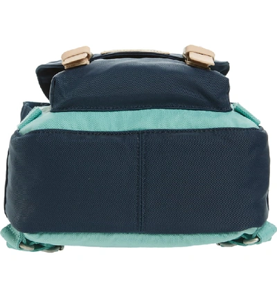 Shop Doughnut Mini Macaroon Colorblock Water Resistant Backpack - Blue In Sky Blue/ Navy