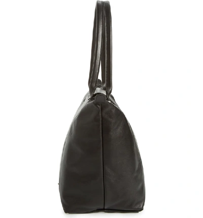 Pliage leather tote Longchamp Black in Leather - 29870071