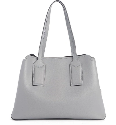 Shop Marc Jacobs The Editor Leather Tote - Grey In Rock Grey