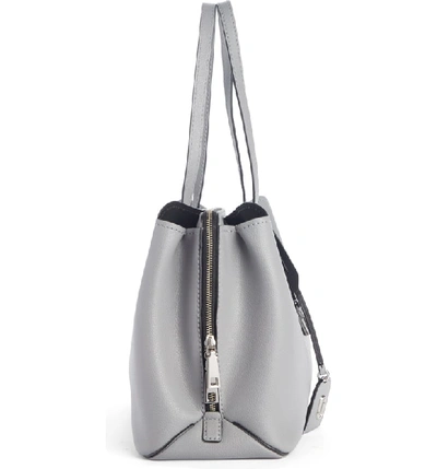 Shop Marc Jacobs The Editor Leather Tote - Grey In Rock Grey